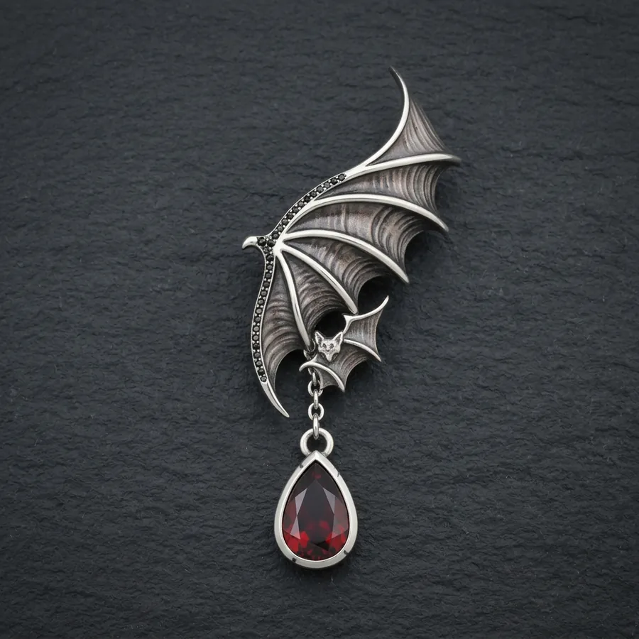 Nocturne — Bat Wing Ear Cuff — No Piercing Needed, view 1