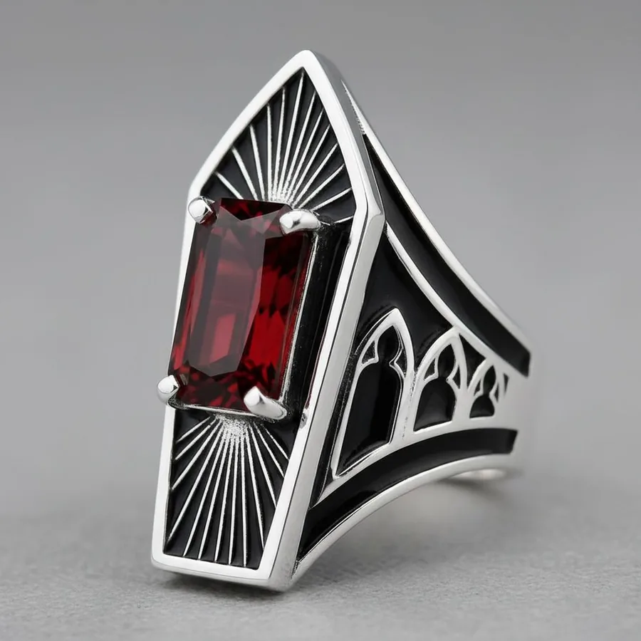 Requiem — Sterling Silver Coffin Ring